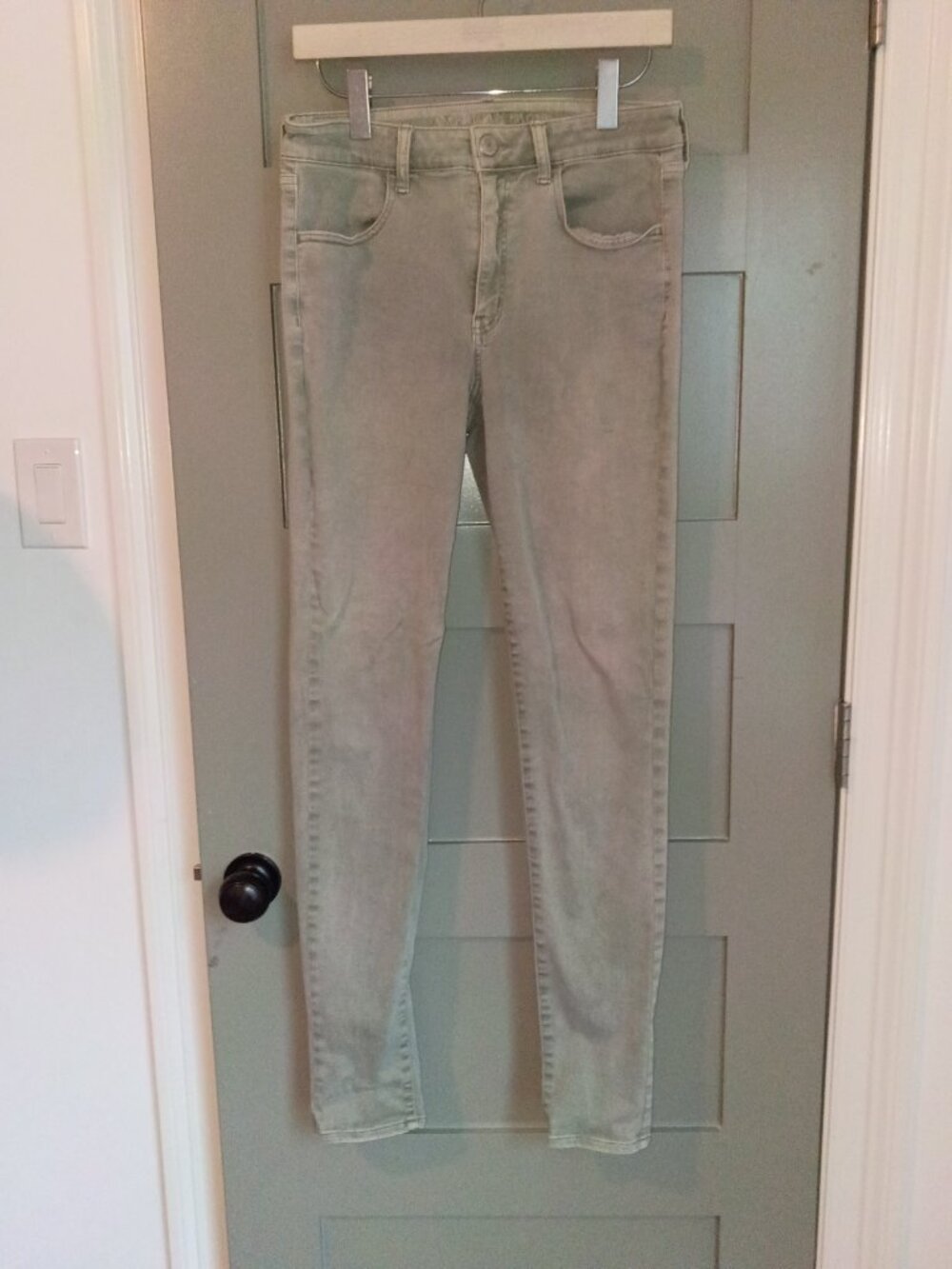 American Eagle Light Green Jeggings